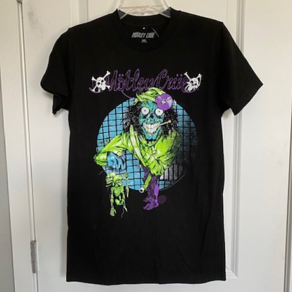Motley Crue Pushead Dr. Feelgood T-Shirt Black Medium NWT - Picture 4 of 10